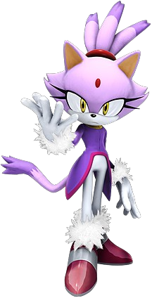 Blaze as she appears in the 2006 game, Sonic the Hedgehog.