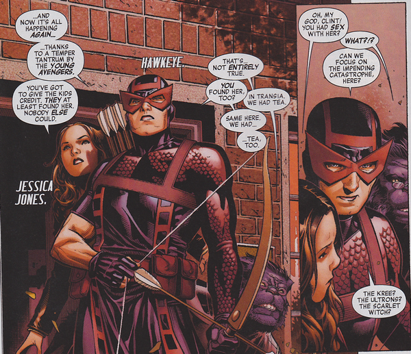  Hawkeye's coy message has to be spelled out for Hank McCoy