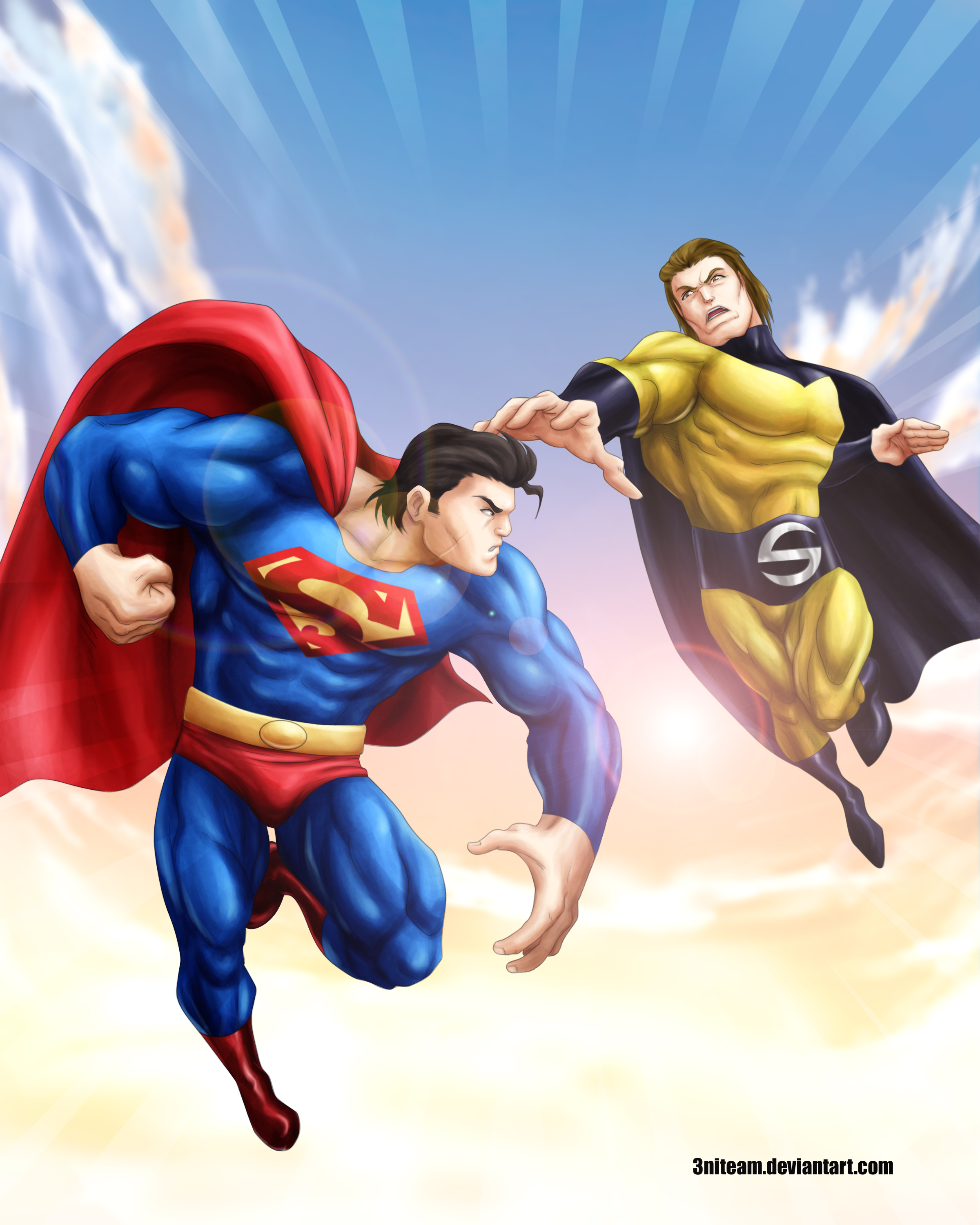 #5. Edited By. majestic99. sentry vs superman? (costume). 