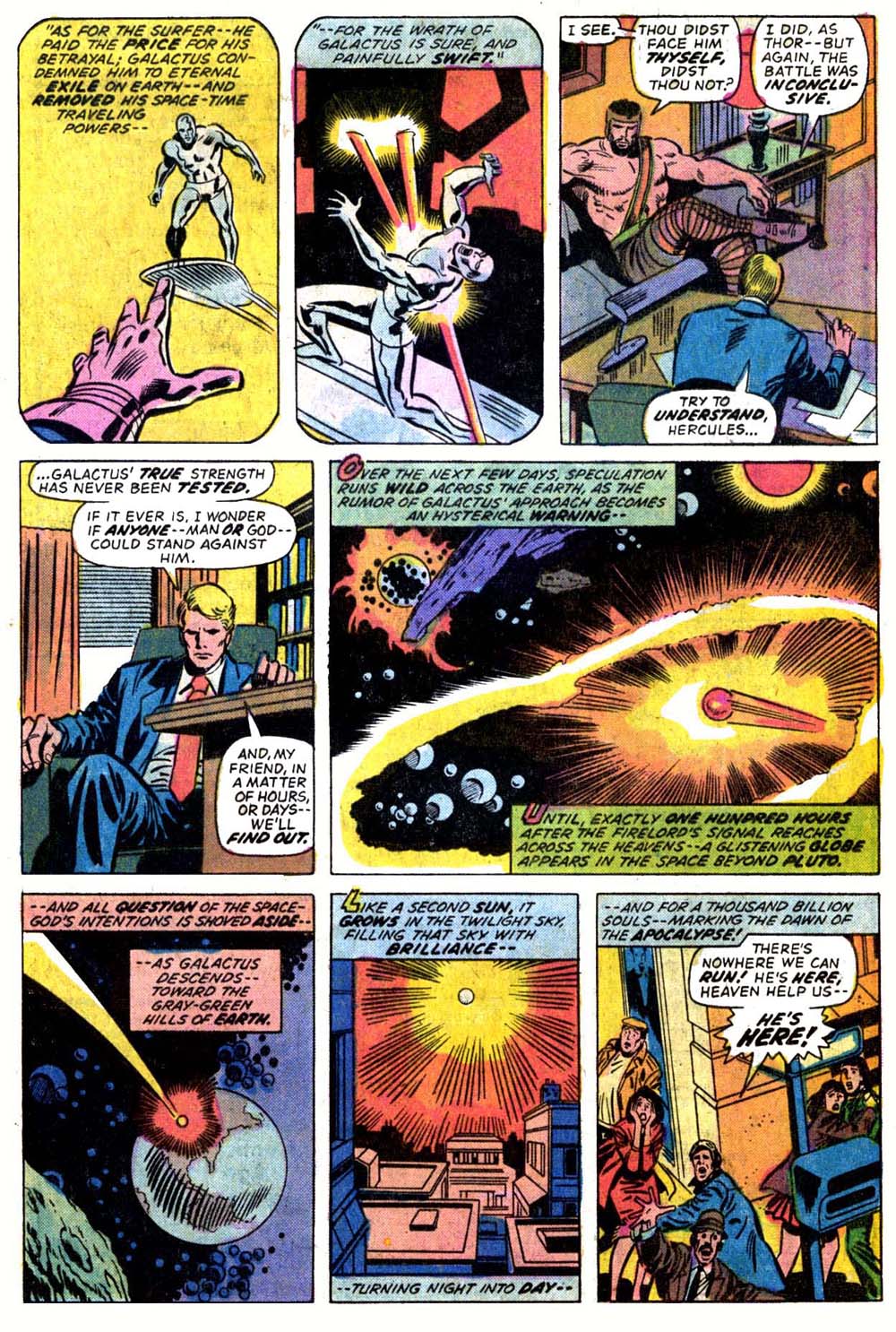 Galactus removed the Silver Surfer's space time powers