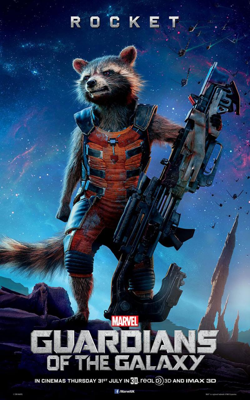 Rocket in the Guardians of the Galaxy film