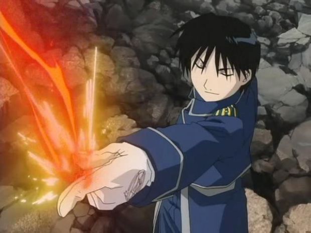 Roy Mustang. FIRE
