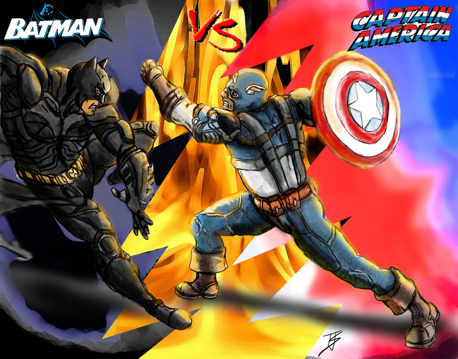 Batman VS Captain America - Battles - Comic Vine
