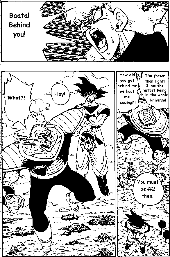 At a bare minimum, Super Saiyan God Goku's speed. It's pretty simple. -  Dragon Ball Universe - Comic Vine