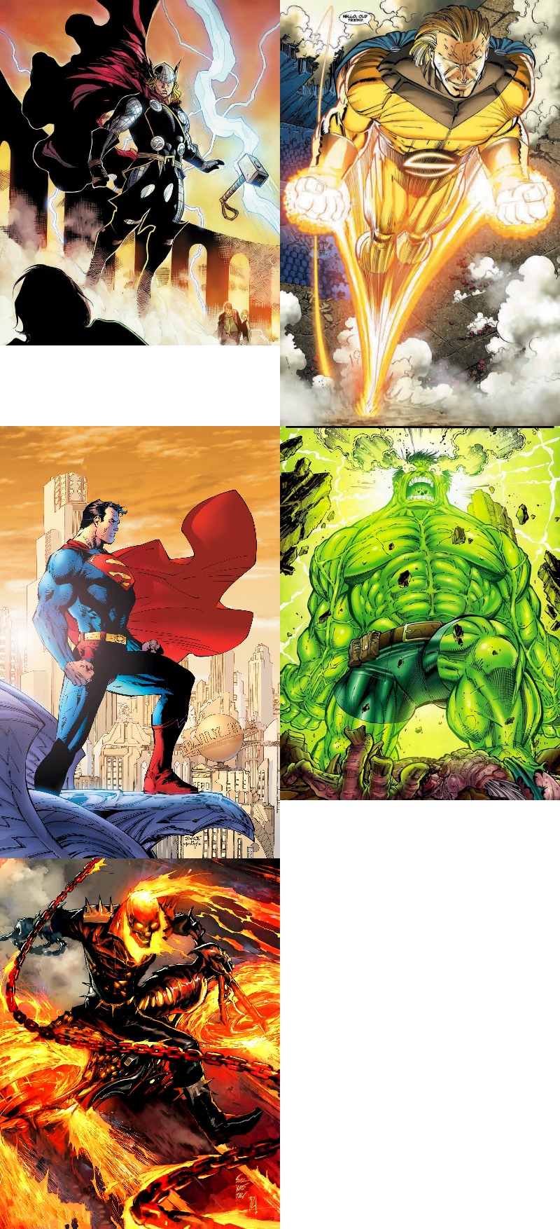 #9. Thanos Darkseid Vs Thor Sentry Superman Hulk And Ghost Rider. lettsplay...