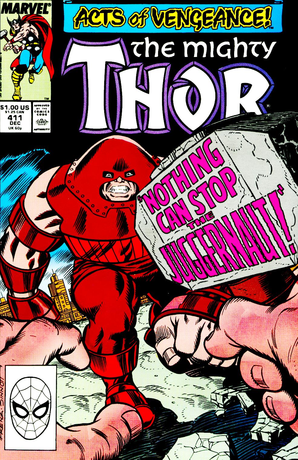 What would happen if Thor hit or threw Mjolnir at The Juggernaut