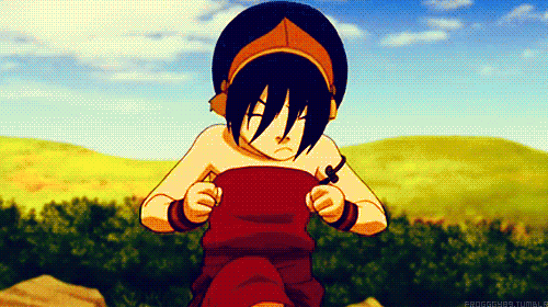 While done in a comedic fashion, I think really show Toph AOE as she is able feel and use her earth-bending on a porcupine from a far distance.