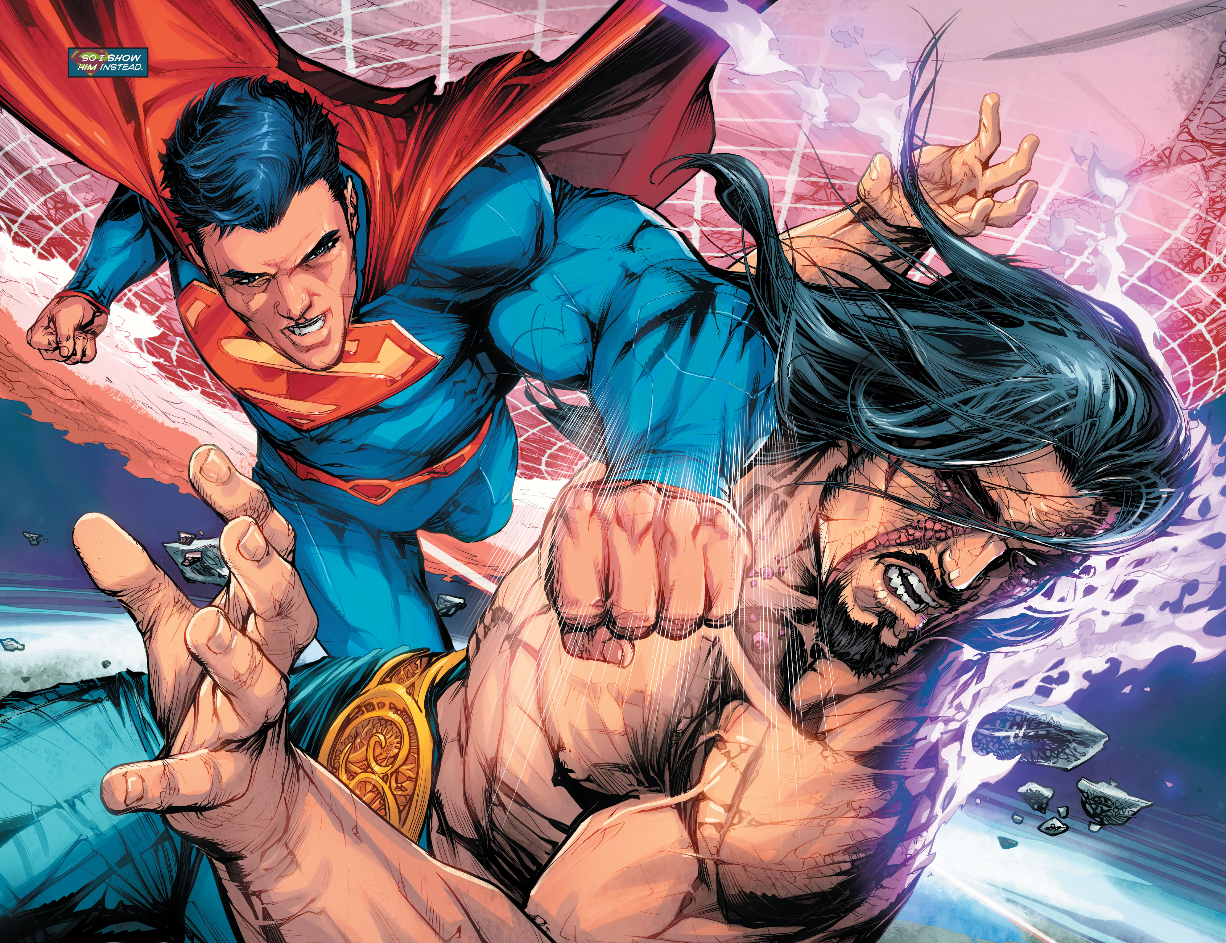 If Superman had punched Vandal back down to Earth, that would've been ...
