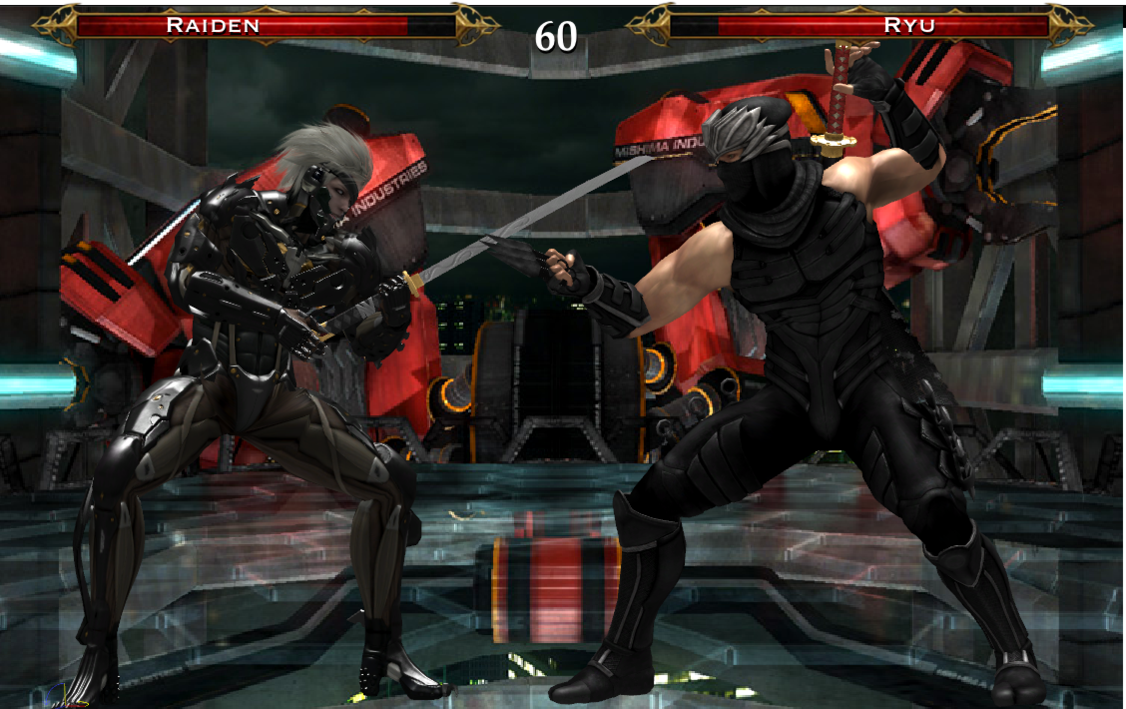 Завершите спец тренировку против райден. Metal Gear Райден vs. Ниндзя Гайден и Райден. Райден метал Гир ниндзя Гайден. Metal Gear Rising Raiden vs Sam.