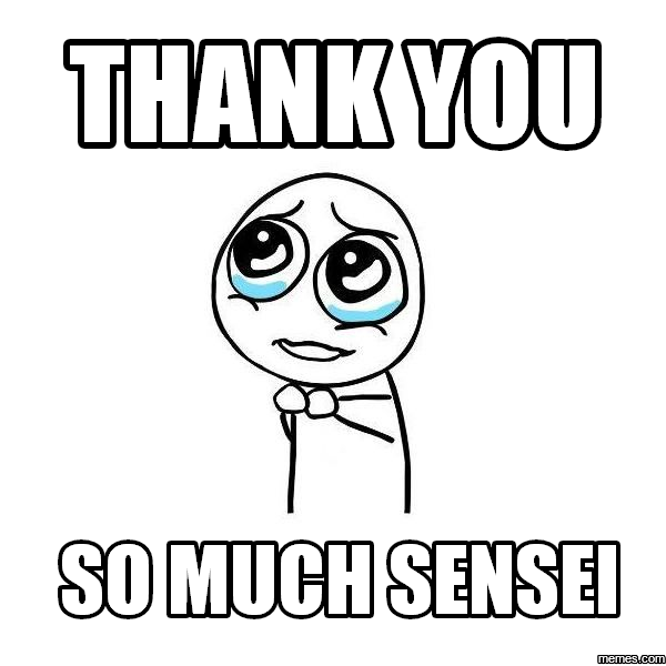 Спасибо сенсей картинки