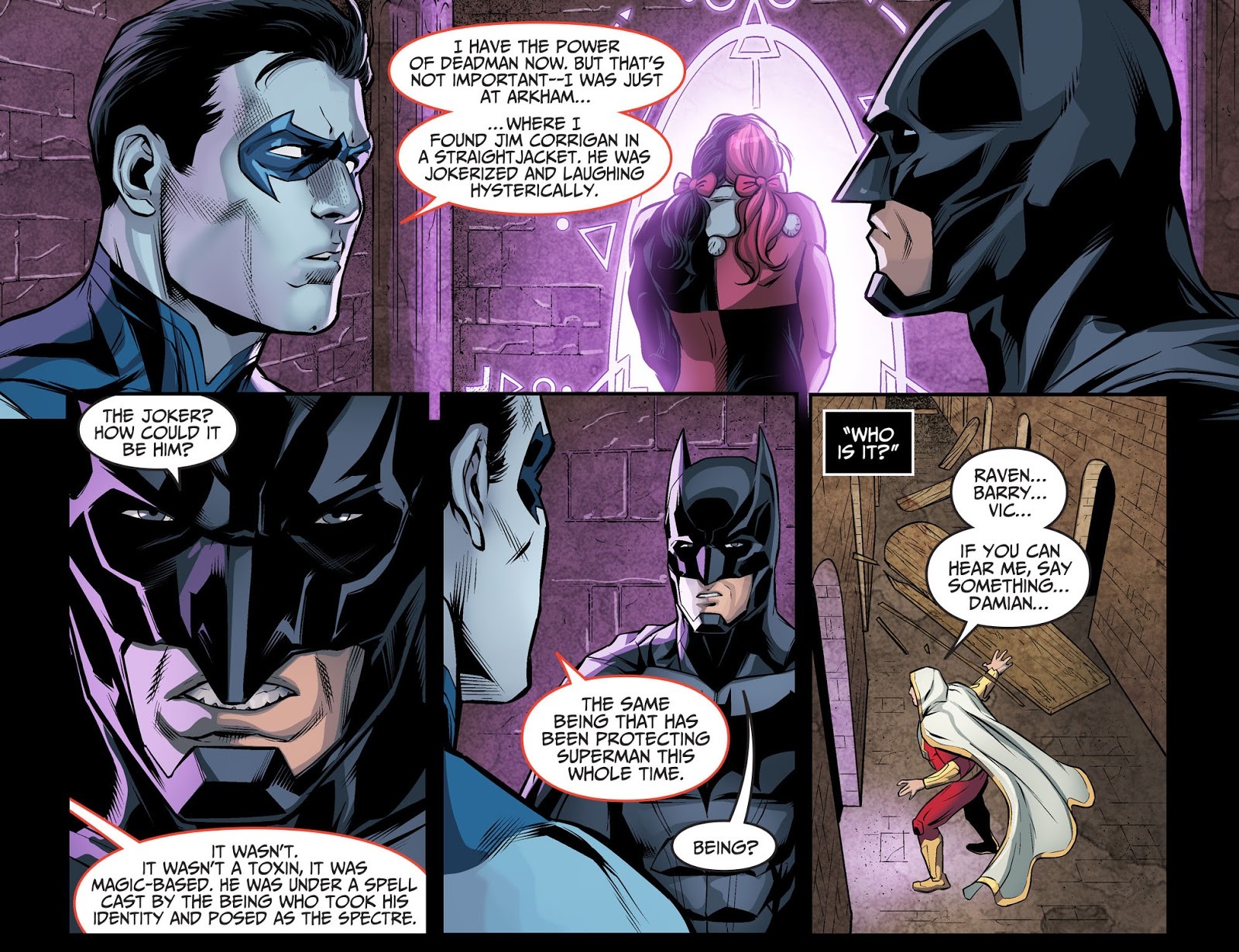 I heard he say. Nightwing Injustice Deadman. Несправедливость боги среди нас Супермен убивает Джокера. Инджастис страницы комикса смерть Найтвинга. Сердце тьмы Injustice.