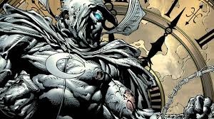 while likely his most famous version , moon knight was also at his weakest. after his legs were crippled and  life of his nemesis was taken, moon knight fell into depression,drug abuse, and much more. He began to go crazy after killing bushman and having visions of khonsu.  This went on for 2 years with no training as well as being confined to a wheelchair. While he did make a comeback, he was still nowhere near his prime, fighting sloppy, and  being slower and less agile than usual, to make up for this he would adopt  a much more brutal fighting style, tank hits from people (didn't stop a guy from slashing his stomach) , and using spiked knuckles a lot more often.   