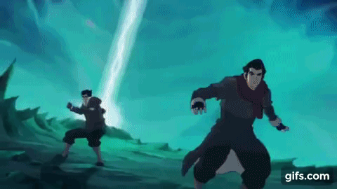 Outspeeding B2 Mako and Bolin. Mako and Unalaq attack at the same time, but Unalaq's followup occurs before Mako or Bolin can react.
