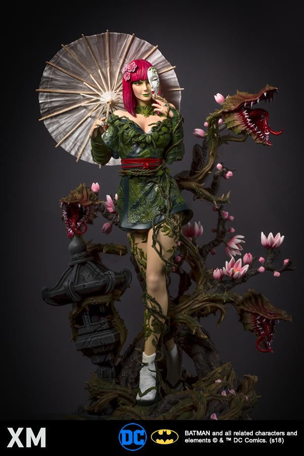 A Japanesse inspired statue Poison Ivy