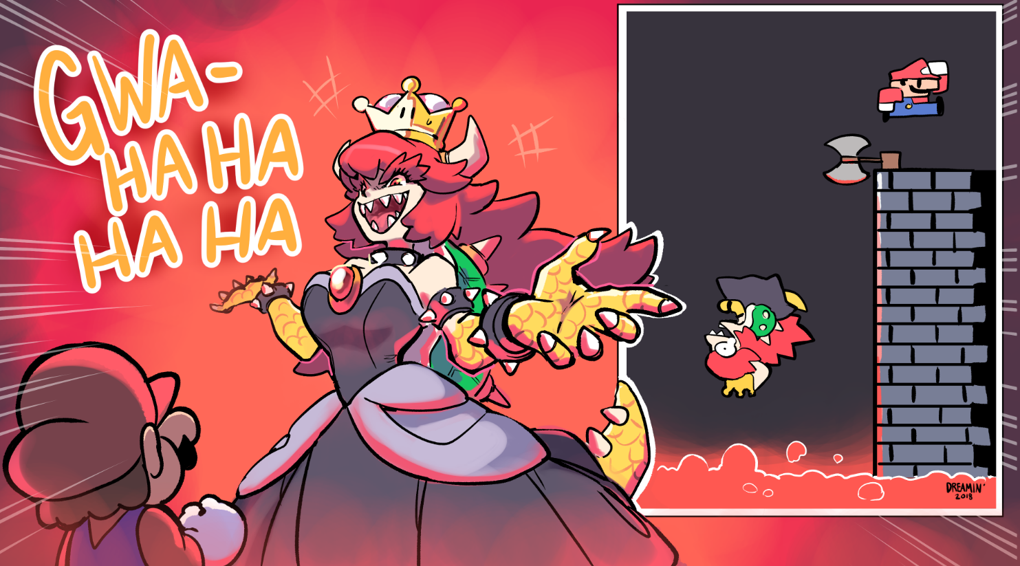 So what happens if Bowser used Super Crown from a new Mario's game to ...