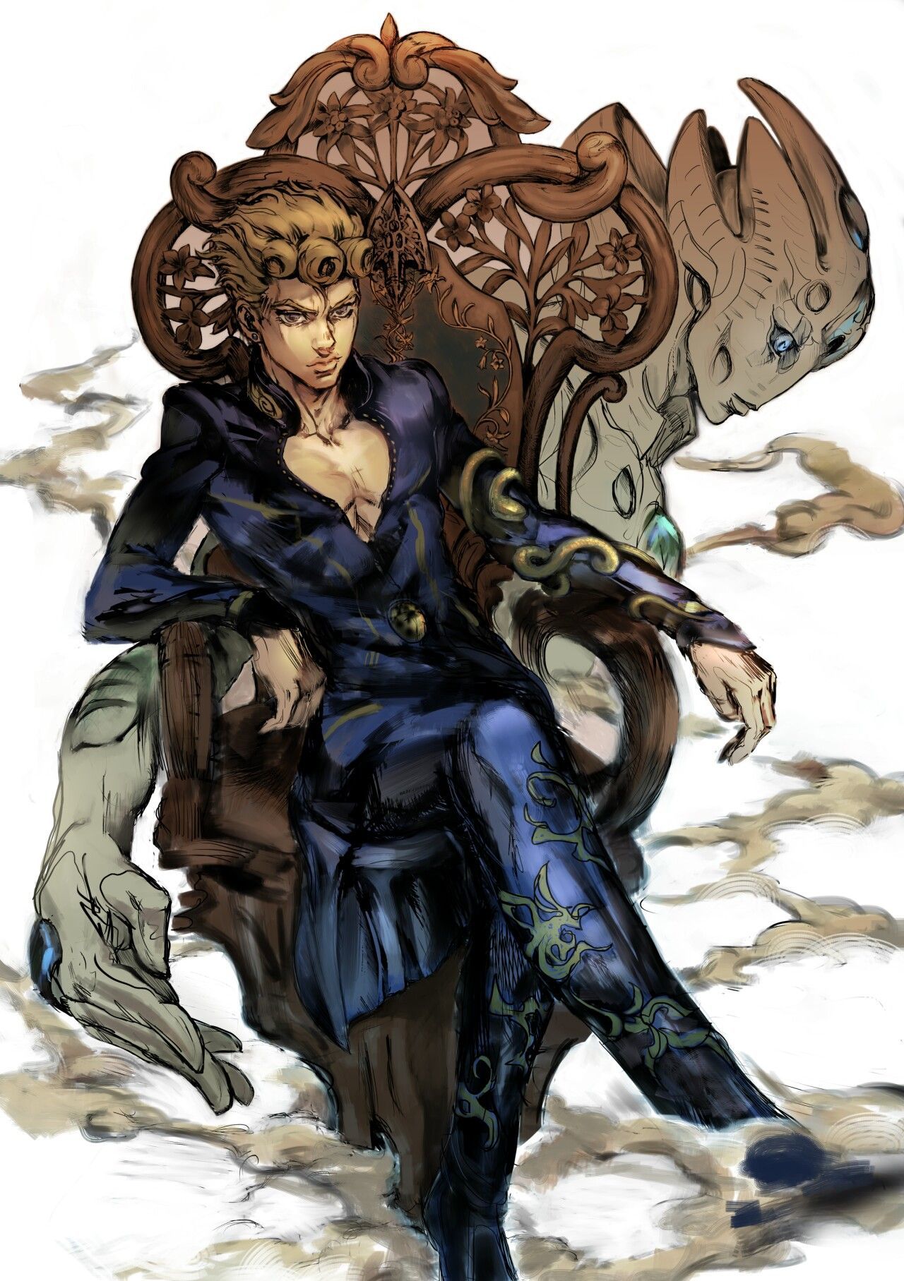 What-If] Gold Experience Requiem VS Tusk Act 4 (Giorno VS Johnny). 