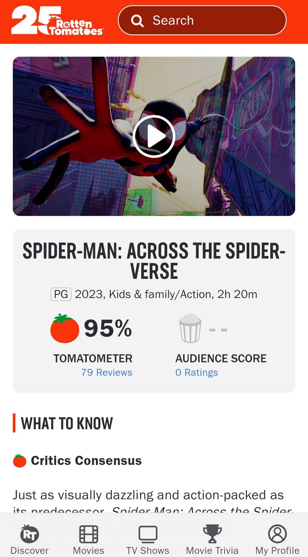 The live action series has a higher audience score on rotten
