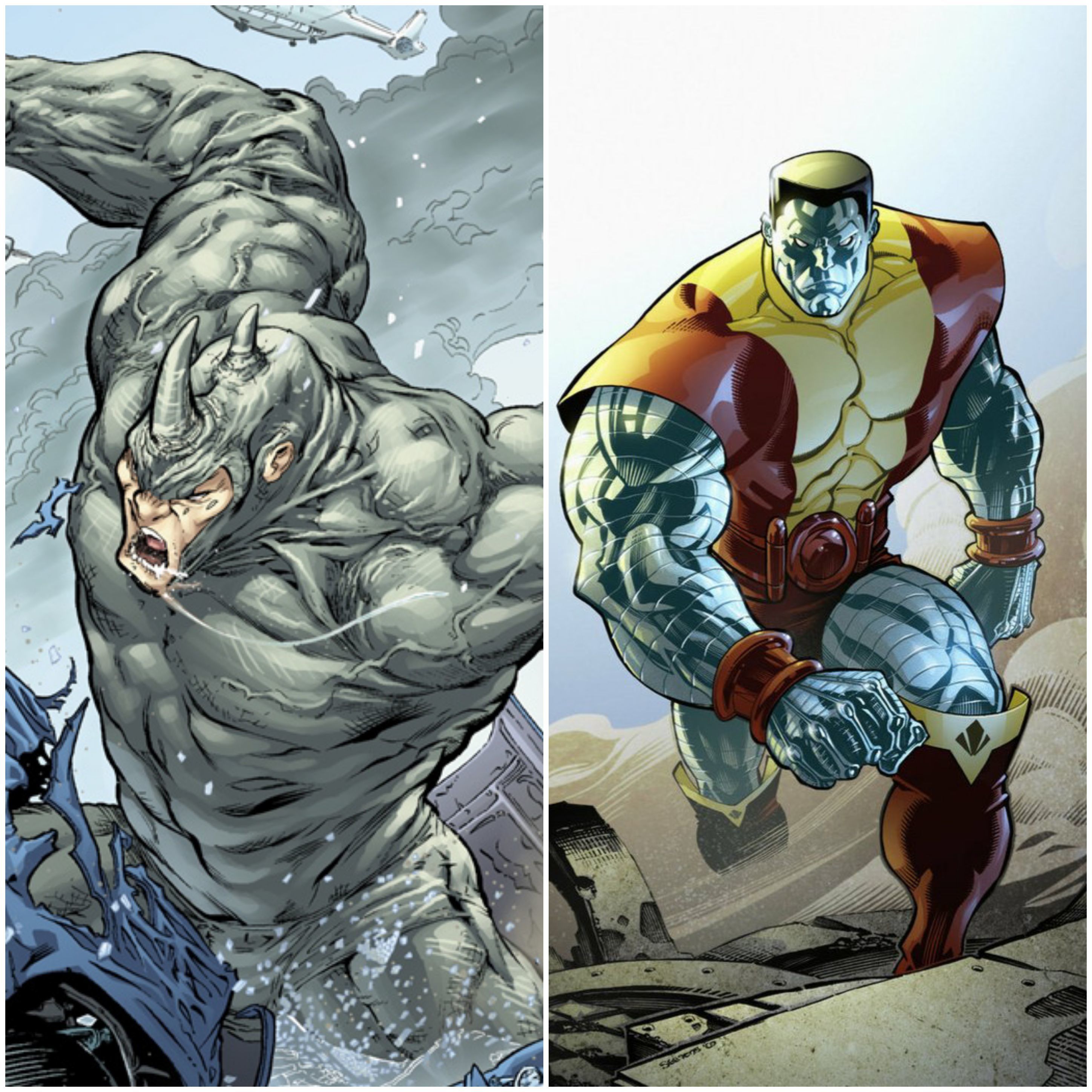 Кто сильнее кто же выиграл спор. Rhino vs Hulk. Hulk vs Rino. Комикс Рино против Халка. Халк против Колосса.