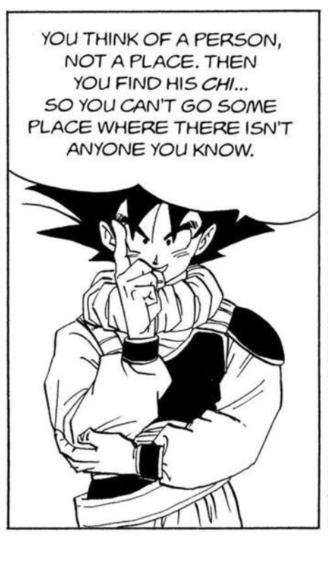 What does Goku mean in the third panel? I don't understand why he
