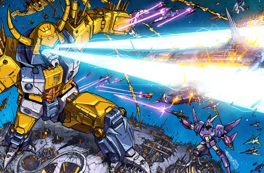 Unicron (Transformers Comics) vs Chinese Branch Scarlet King