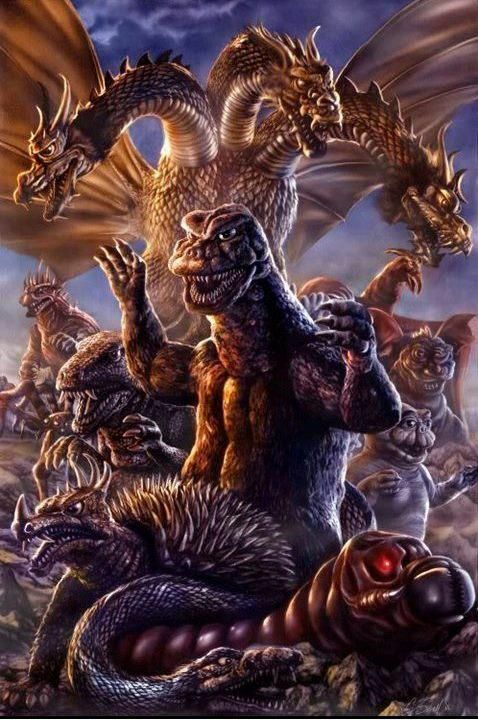 Godzilla Earth vs King Ghidorah - Shin Godzilla, Godzilla Earth vs King  Ghidorah - Shin Godzilla, By Godzilla All Monsters, King Godzilla