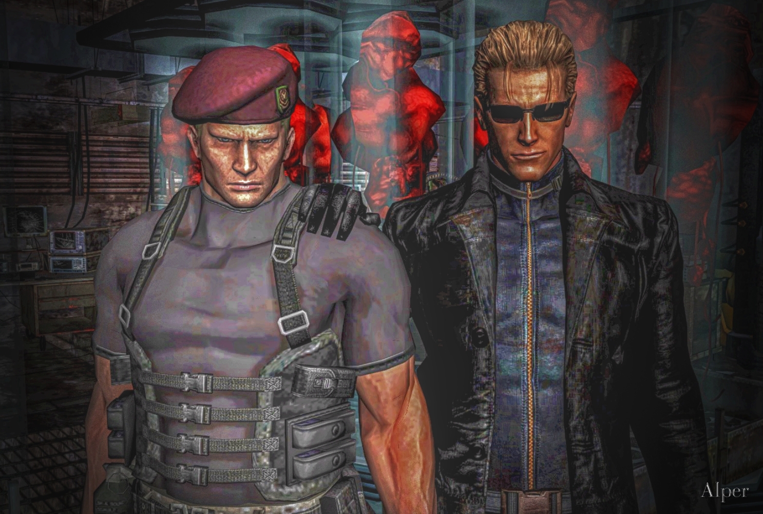 Resident Evil 4 - Krauser vs Wesker ( Mod Showcase ) 