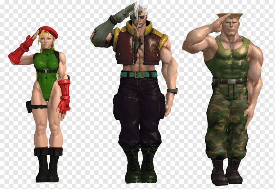 Scorpion and Sub Zero(Mortal Kombat) vs Guile,Cammy and Charlie