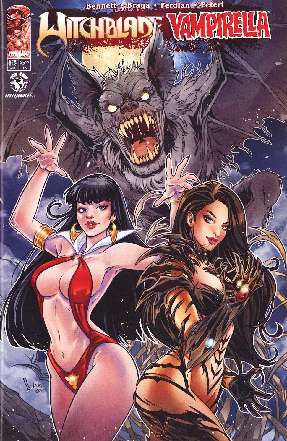 Witchblade/Vampirella cover