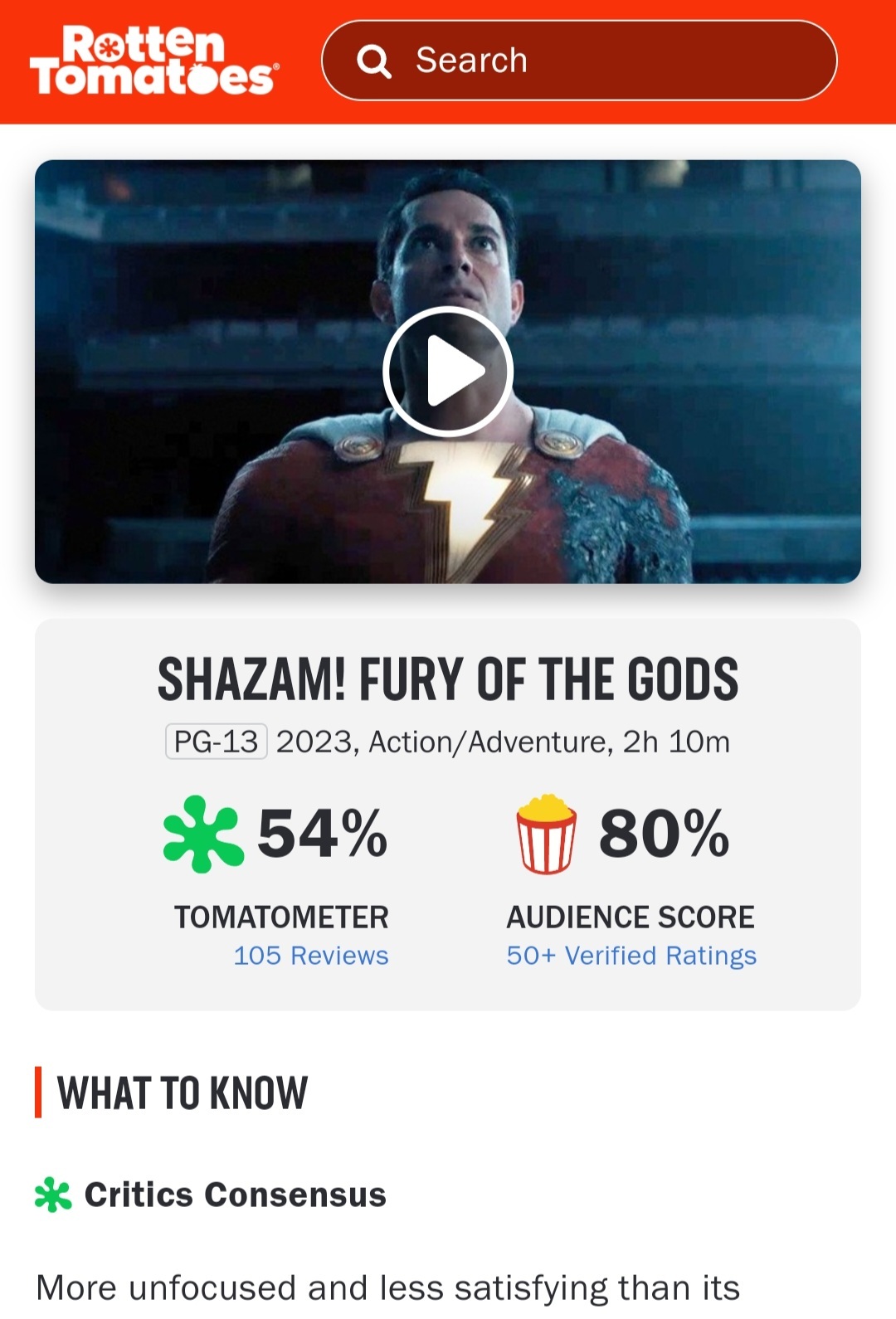 SHAZAM!2 ratings in free-fall plunge - Gen. Discussion - Comic Vine