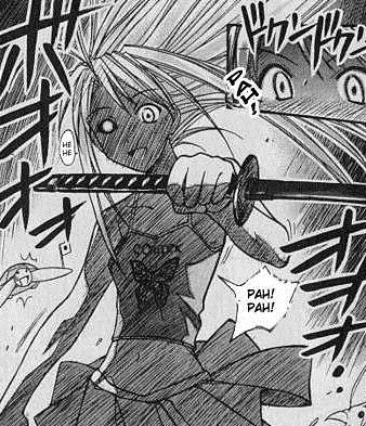 And then one day, Naru got possessed by a evil sword.