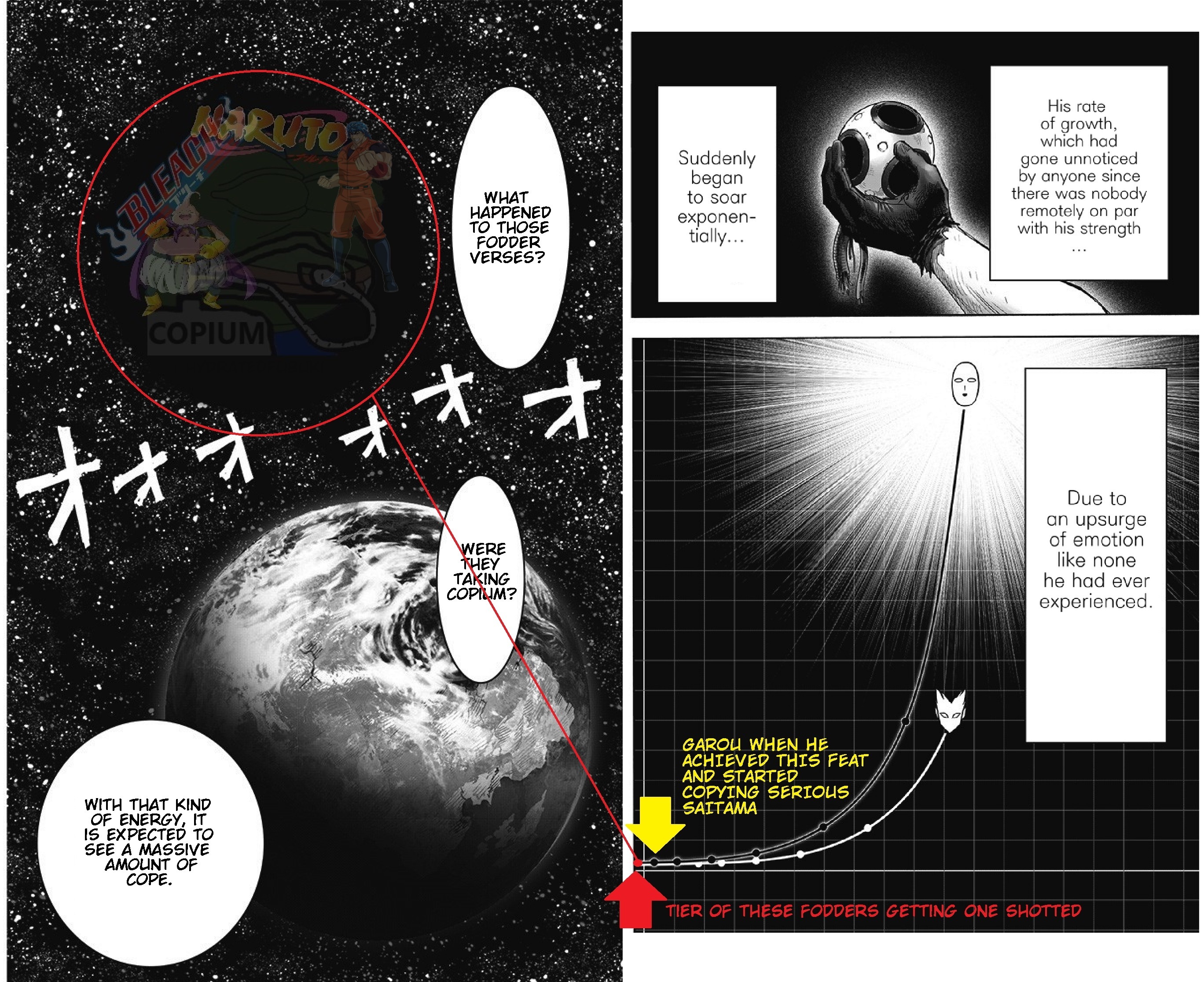 Blast, Cosmic Garou, and Saitama VS SSJ3 Goku and Broly - Battles - Comic  Vine