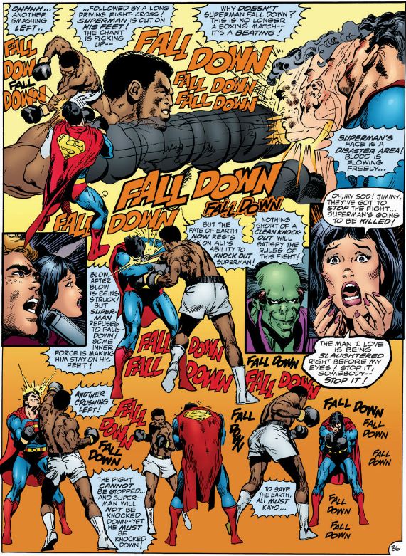 Superman beaten by Muhammed Ali!