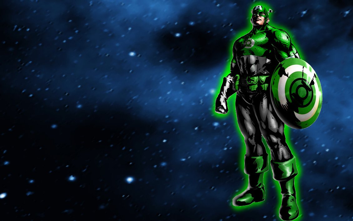 Captain amercica would be in the Green lantern corps. 