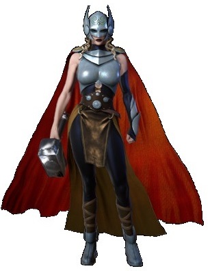 Jane Foster as Thor in Marvel Heroes
