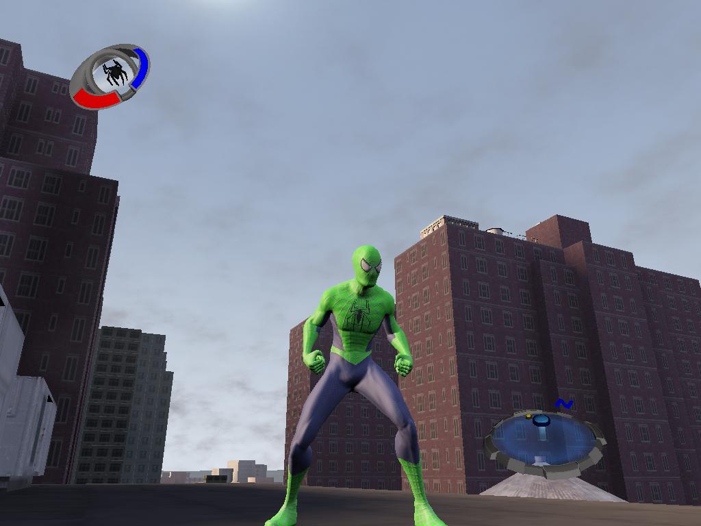 Игра человека паука зеленого