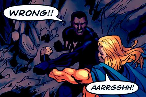 Blue Marvel Battles The Sentry