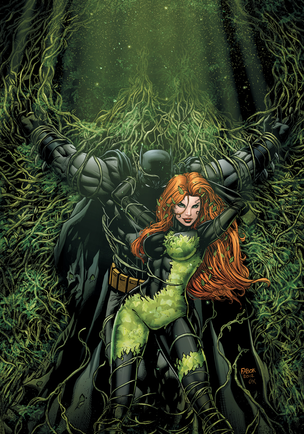 Ivy tangling with Batman in Detective Comics