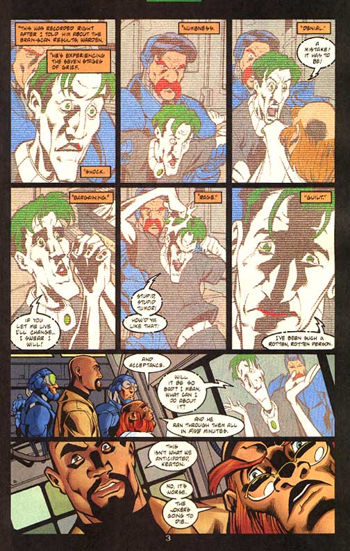 The five stages of death featuring :The Joker