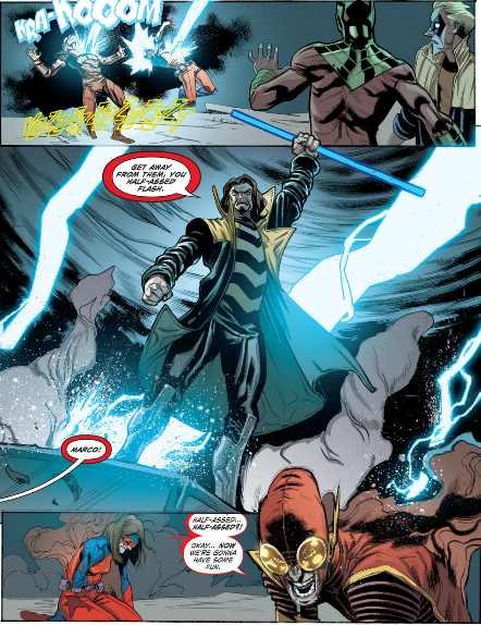 Hell of an entrance there, Weather Wizard.