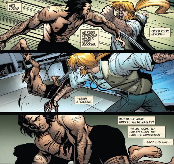 That last panel makes me want to give Wolverine a blanket and a warm cup of tea.
