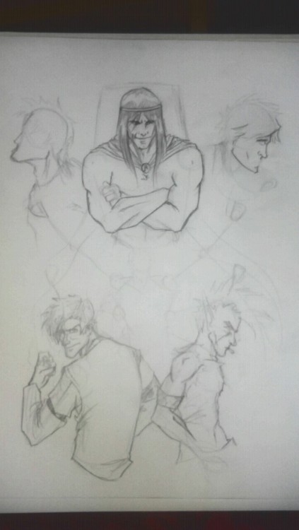 Sorry for crappy cell-phone shot. I'm too lazy to scan incomplete work.