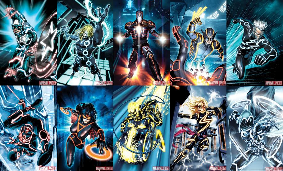 This is how you do Tron...  TRON AVENGERS