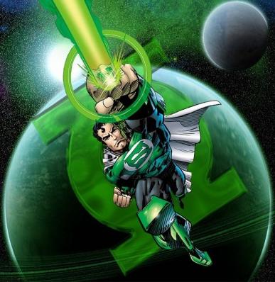 What young Superman is growing up to be in an alternate non-flashpoint universe.  Maybe in this alternate world, Hal Jordan is the big green boy scout. 