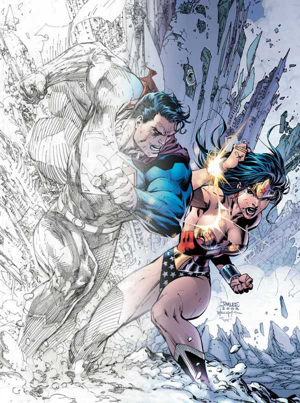  Superman looks possessed in this sketch and Wonder Woman is just WOW.
