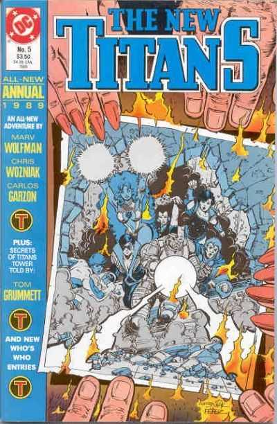 Copertina di The New Titans Annual
