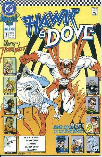 Copertina di Hawk and Dove Annual