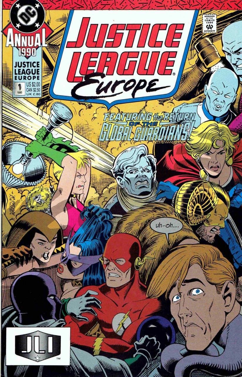 Copertina di Justice League Europe Annual