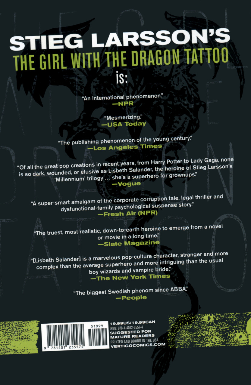 The Girl With the Dragon Tattoo 1 Book One (Issue)