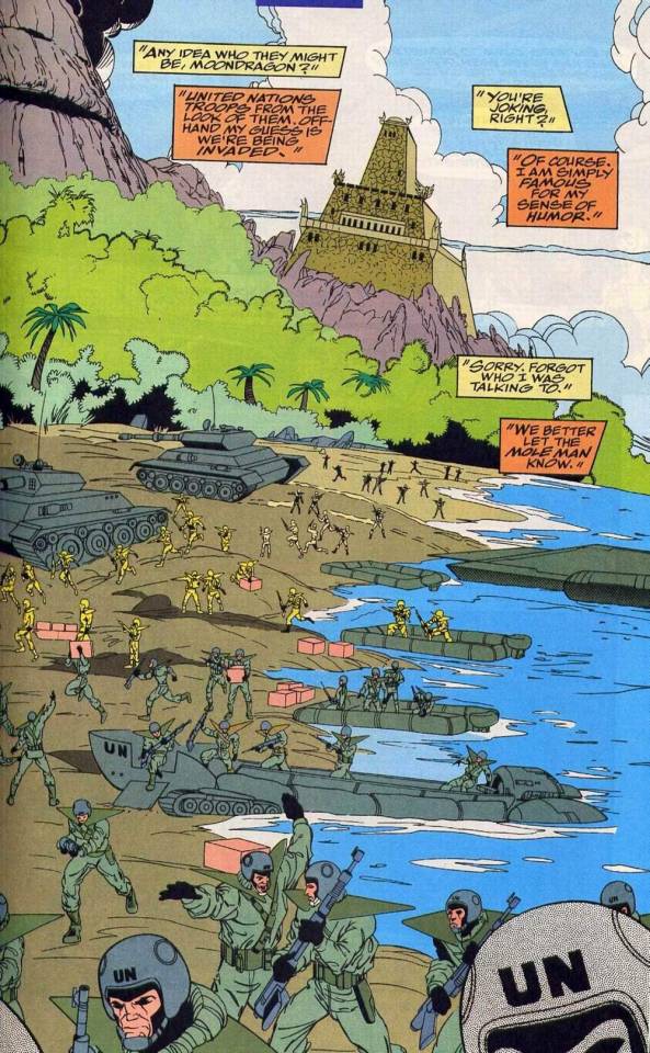 The UN invade Monster Island