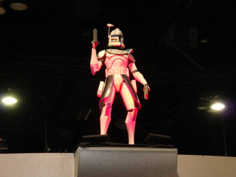 A Clone Trooper up high